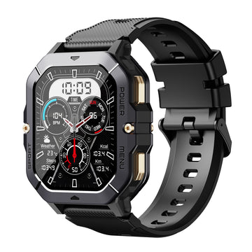C28 Military Smart Watch for Men (Answer/Make Calls), 2.02" HD Fitness Smart Watch for Android and iOS, 5ATM Waterproof Smartwatch
